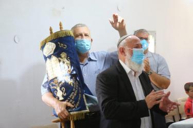 Inauguration of New Synagogue and Kviat Mezzuzot of Four New Modular Homes at Orot's Elkana Campus